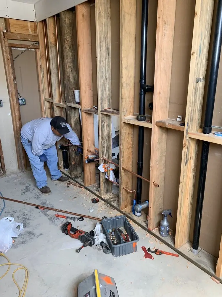 Commercial rough-in plumbing for Water Heater Replacement in Wheaton